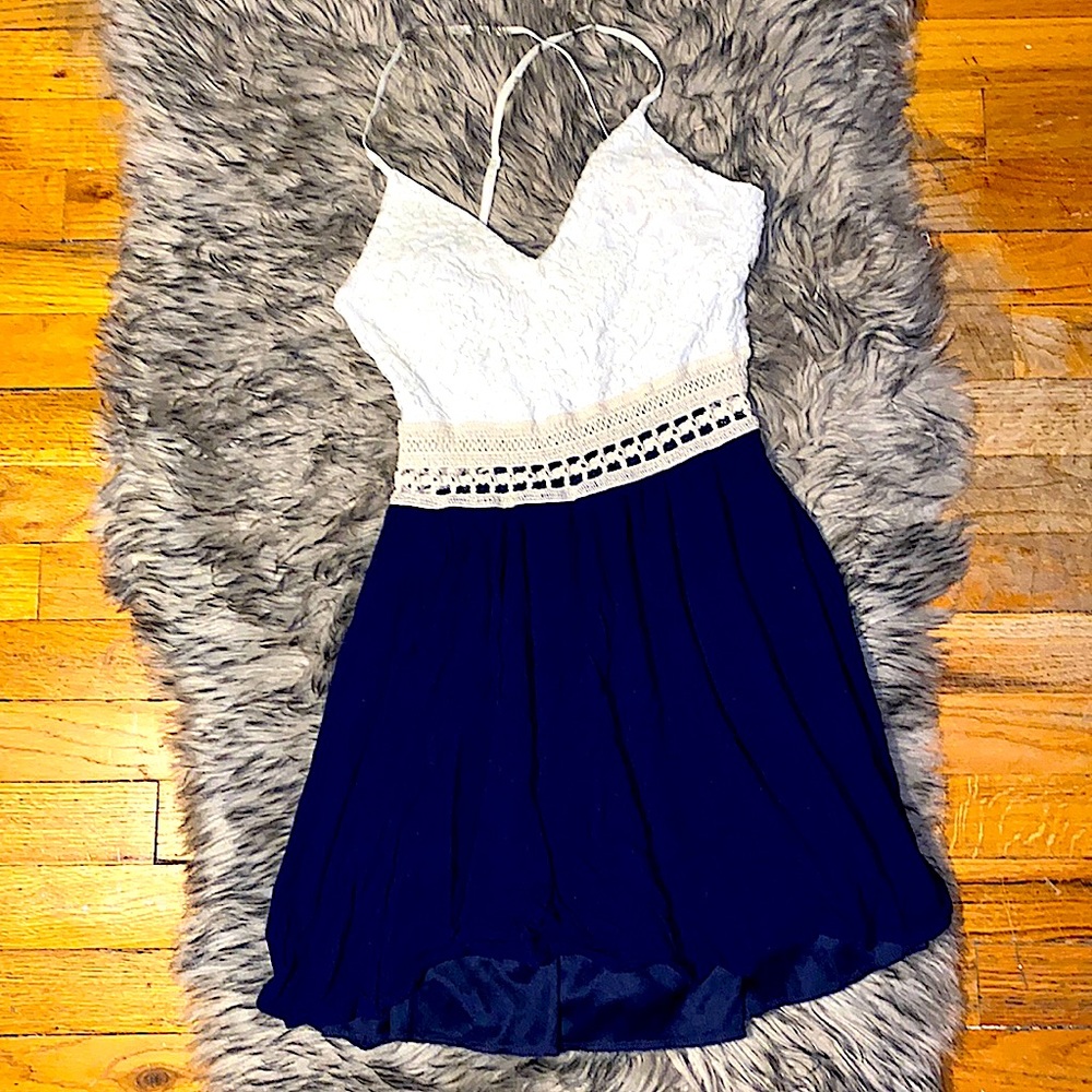 Small white and blue dress